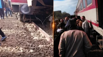 خروج عربة قطار عن القضبان بمحطة الحامول في المنوفية.. تفاصيل الحادث